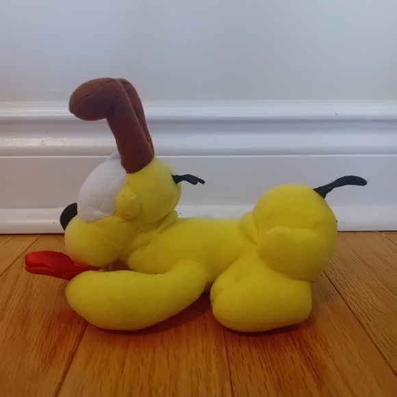 Vintage VTG Garfield Odie Dog Stuffed Animal Plush‎ Toys Small Yellow Puppy - Picture 4 of 8